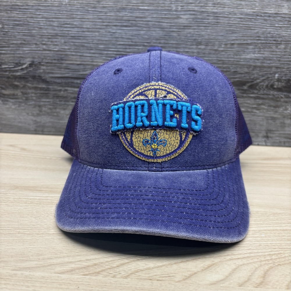New Orleans Hornets Hat Cap Snap Back Mens One Size Purple NBA Basketball Adidas